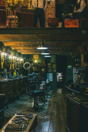 Vintage Barber Shop Interior