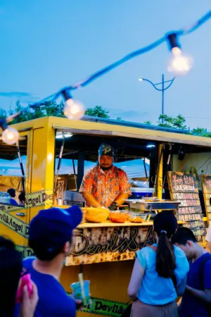 Food Truck At Night
