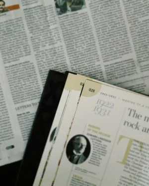 Newspaper And Book