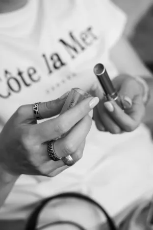 Applying Lipstick