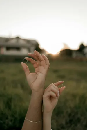 Engagement Rings At Sunset