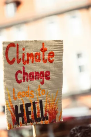 Climate Change Protest Sign