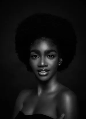 Black And White Portrait