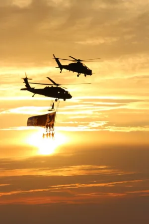 Helicopter Sunset