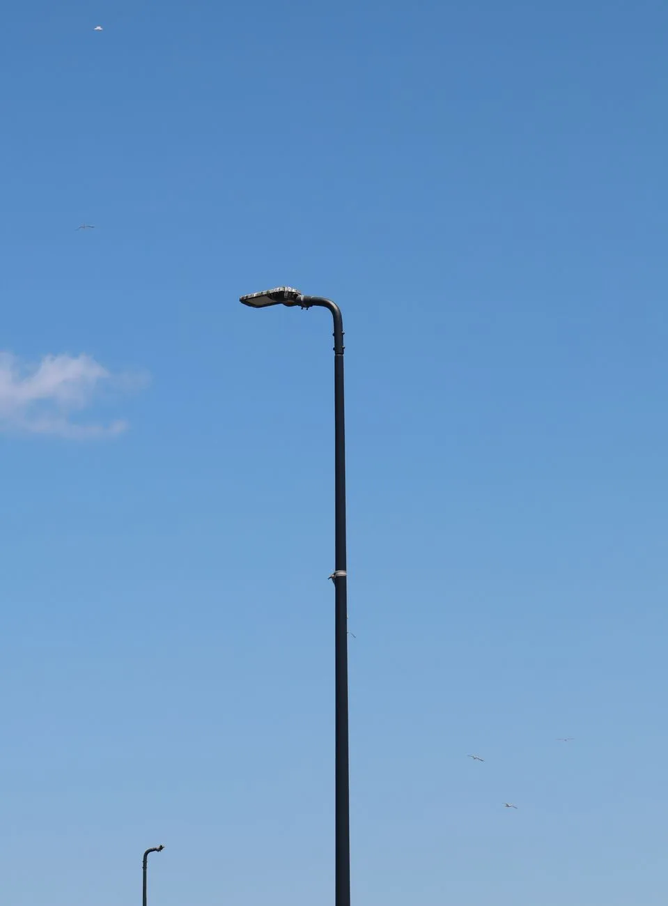 Street Lamp Against Blue Sky