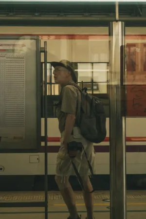 Traveler At Train Station