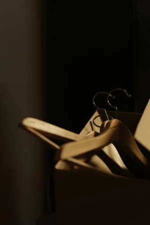 Wooden Hangers In A Box