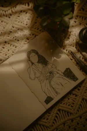 Vintage Sketch Of A Woman