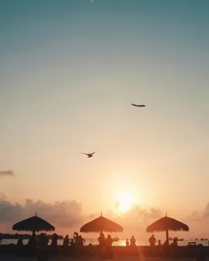 Sunset Beach Scene