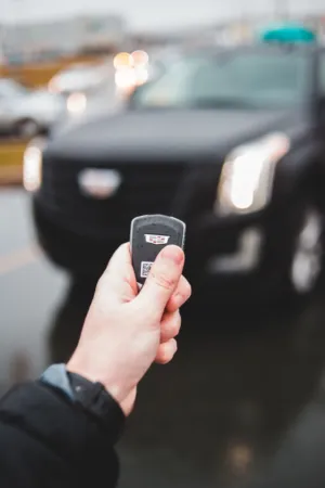 Hand Holding Car Key