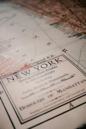 New York Borough Of Manhattan Map
