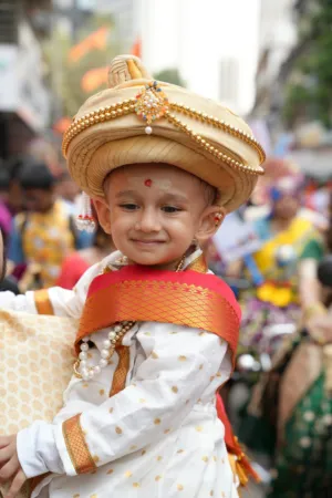 Child In Traditional Indian Attire