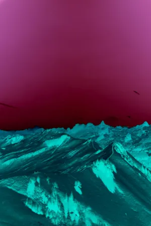 Inverted Mountain Landscape