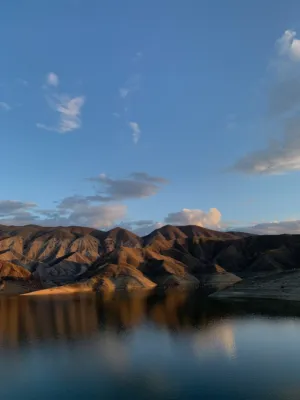 Sunset Over Mountains