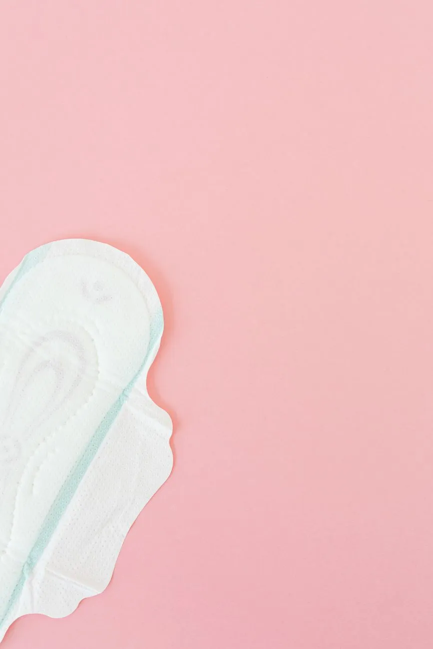 Sanitary Pad On Pink Background