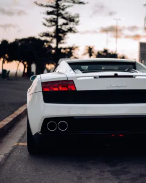 White Lamborghini