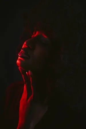 Red Light Portrait
