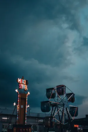 Ferris Wheel At Night