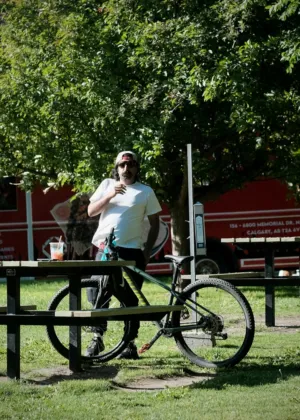 Biker In The Park