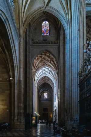 Interior Of A Gothic Cathedral