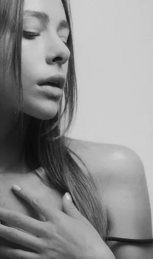Sensual Black And White Portrait