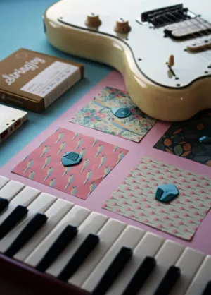 Music Instruments And Paper Art
