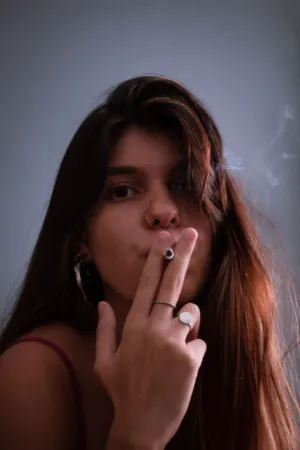 Young Woman Smoking