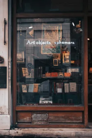 Art Objects Ephemera Shop Window