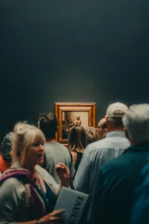 Crowd At Art Museum