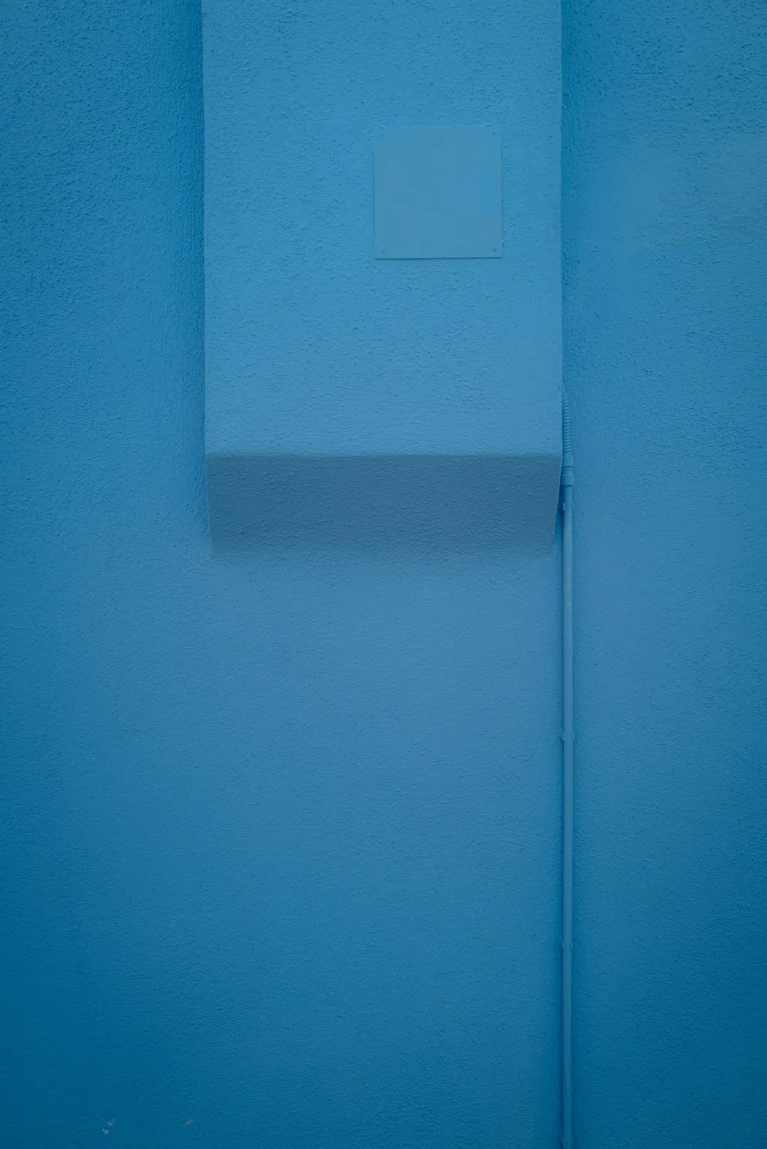 Blue Wall With Square