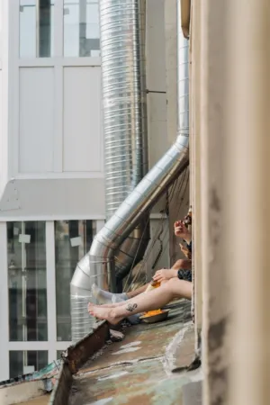 Urban Rooftop Hangout