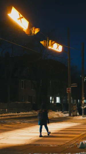 Nighttime Crosswalk