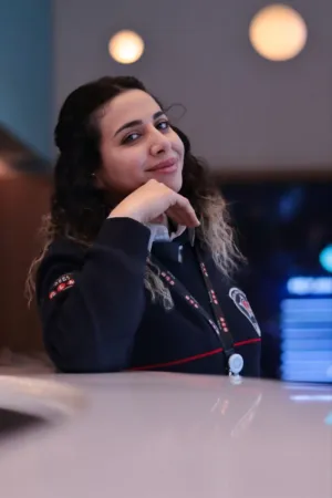 Smiling Woman In Uniform