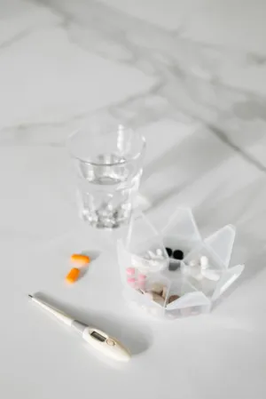 Medication And Thermometer