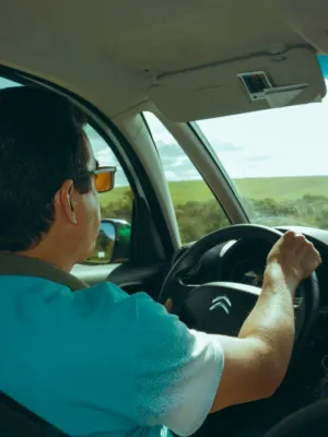 Man Driving Car