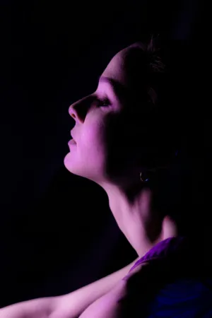 Purple Light Portrait