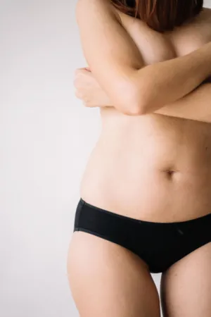 Female Torso In Black Underwear