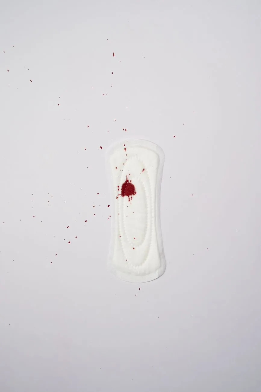 Menstrual Pad With Blood