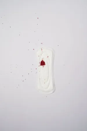 Menstrual Pad With Blood