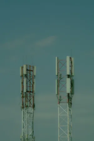 Cell Tower Silhouettes