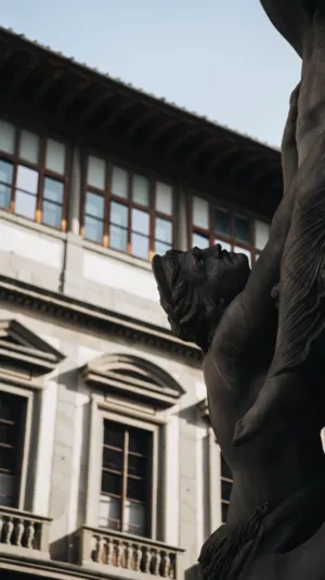 Statue In Front Of Building