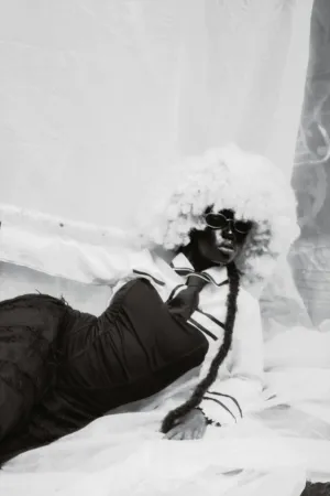 Black And White Fashion Portrait
