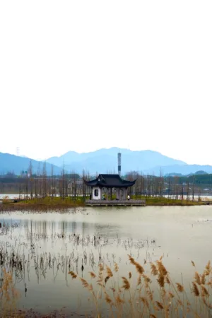 Traditional Chinese Pavilion By The Lake