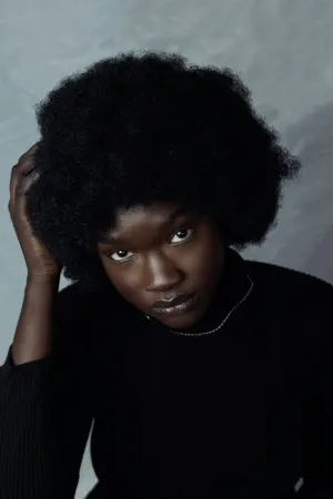 Black Curly Hair Portrait