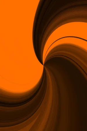 Abstract Orange Swirl