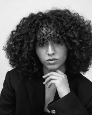 Curly Hair Portrait