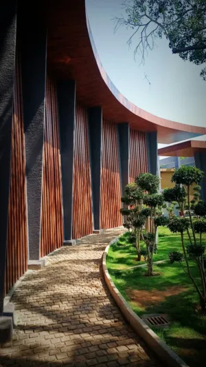 Modern Architecture With Wooden Panels