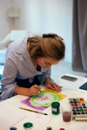 Creative Artist At Work