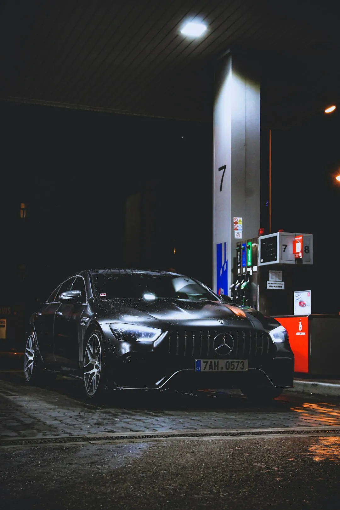 Mercedes-Benz At Night