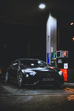 Mercedes-Benz At Night